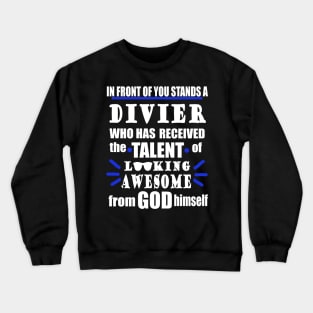 Diving Sea Coral Ocean Funny Slogan Crewneck Sweatshirt